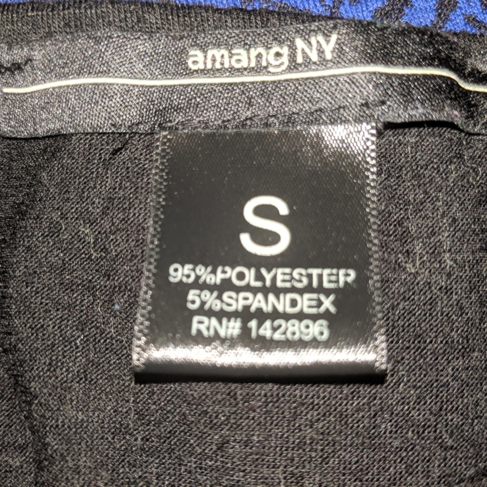 🔥 3/$25 Amang NY Black Tee with Lace Accents - Picture 5 of 5